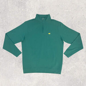 Masters Clubhouse Collection Pullover Mens M Green Augusta National Golf 1/4 Zip